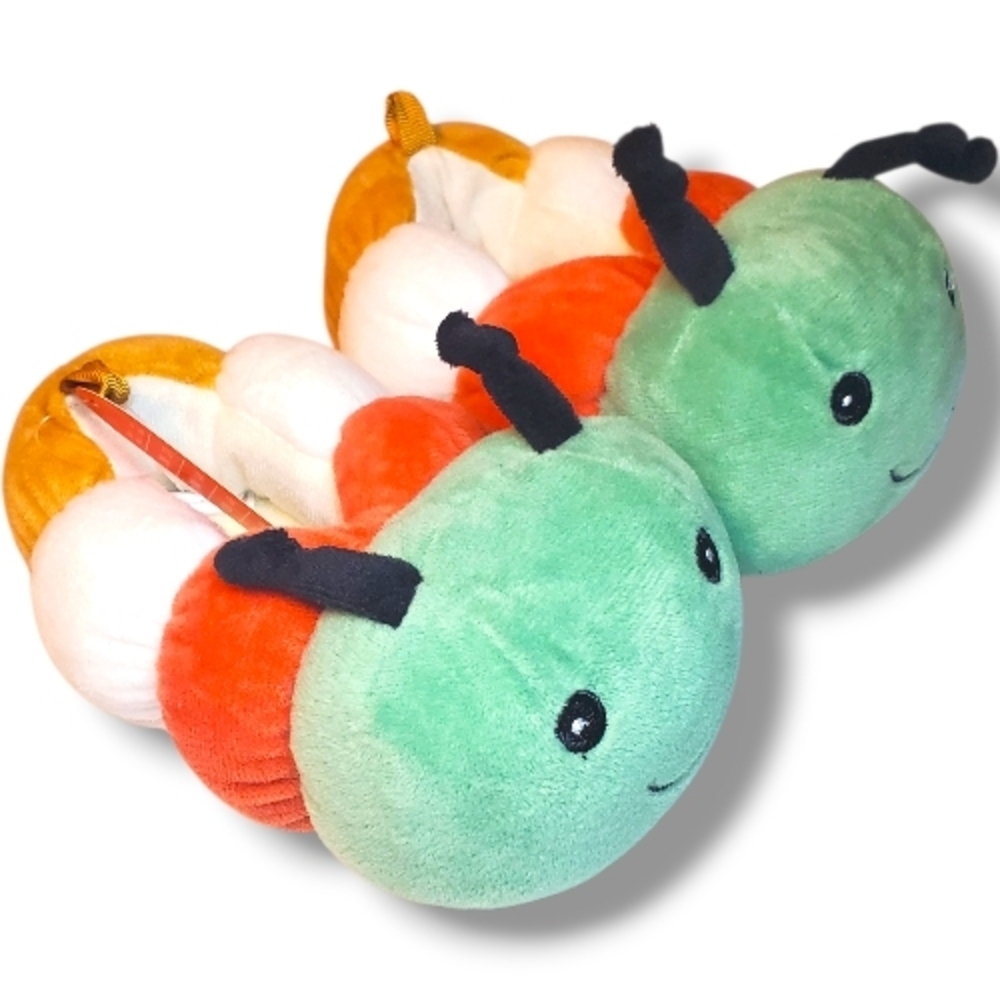 The Very Hungry Caterpillar Baby Slippers Unisex Plush Shoes SZ 5 (12-18 Months